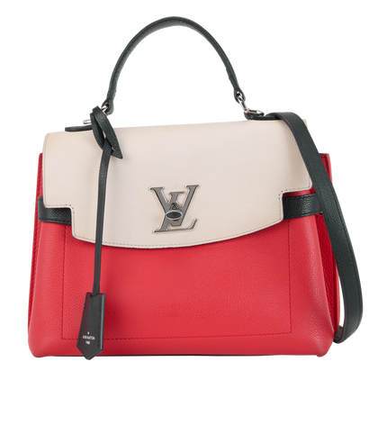 Lockme Ever BB, &pound;850, Handbags, Black/Cream/Red, Leather, Front view